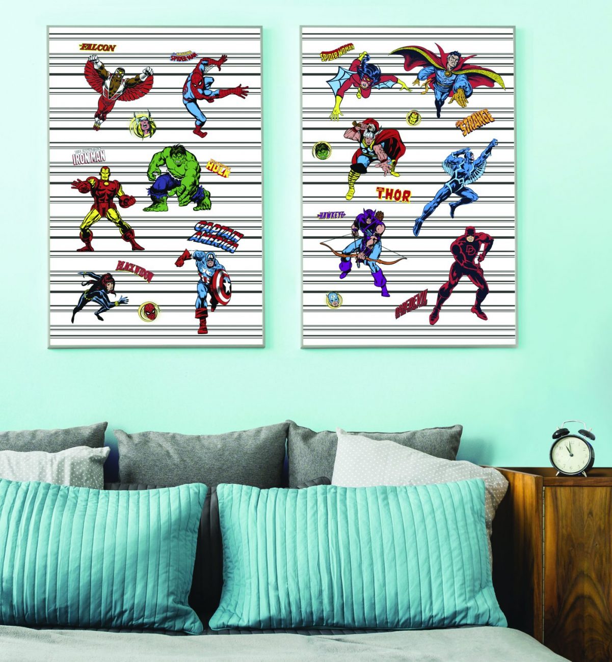 YWDB86MarvelCharactersWallDecals